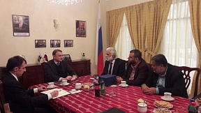 Consul General of the Russian Federation Oleg N. Avdeev meets members of North Karachi Association of Trade & Industry Managing Committee