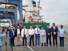On the Calling Ceremony of the MV Crystal St. Petersburg Vessel at Karachi Port On the Calling Ceremony of the MV Crystal St. Petersburg Vessel at Karachi Port
